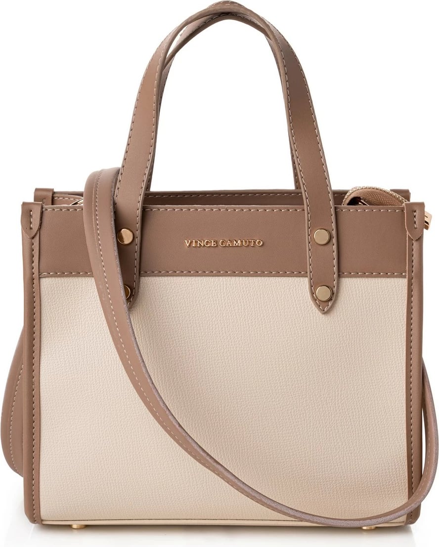 Çantë tote Cortona, ngjyrë krem dhe mink, Vince Camuto
