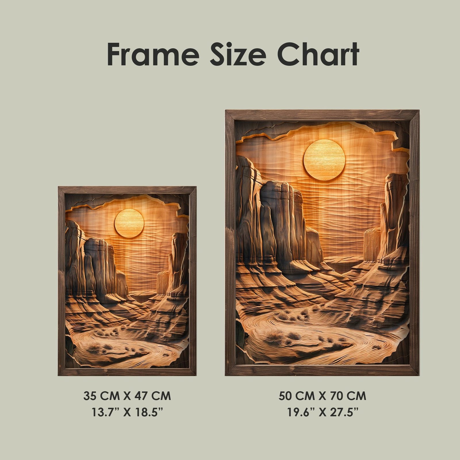 Pikturë dekorative me kornizë MDF, Wallity, TUN094-XL, shumëngjyrëshe, 50x70x3.5cm