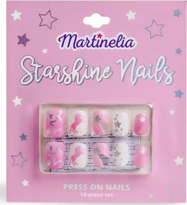 Thonj artificial press-on Martinelia Unicorn, 10 copë, unisex