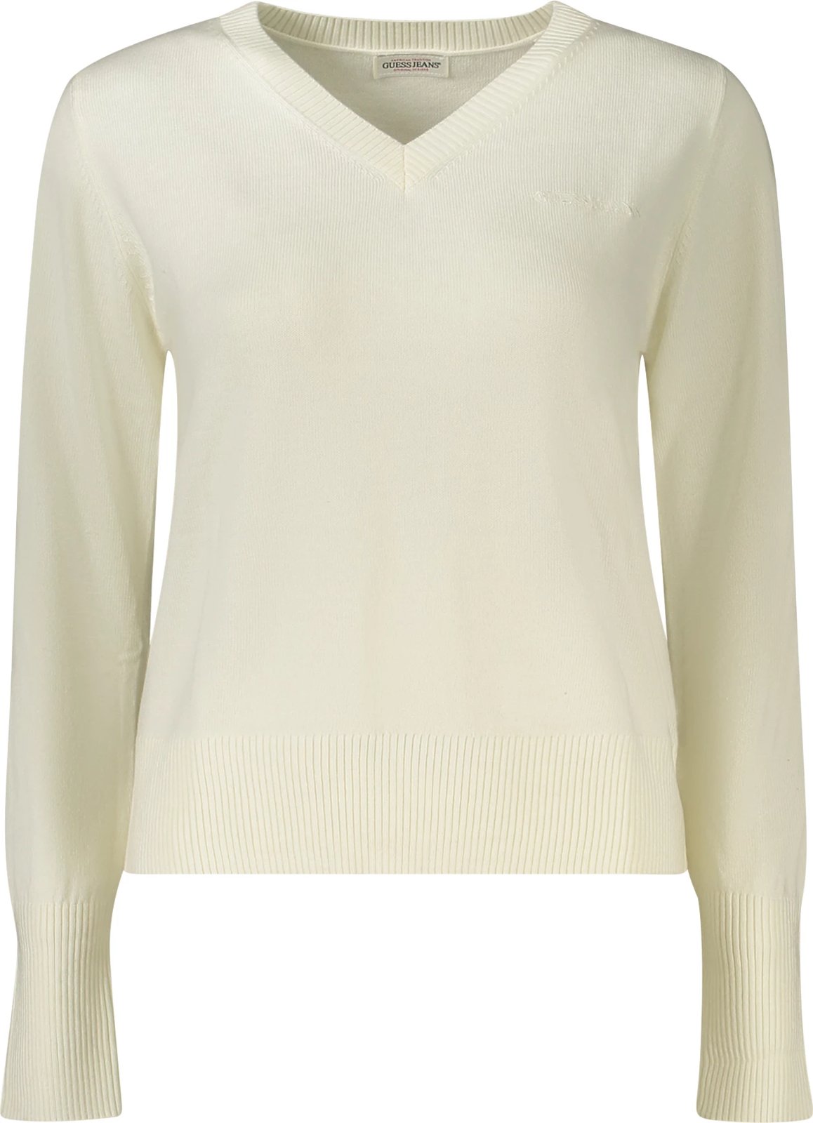 Xhemper për femra GUESS JEANS, i bardhë