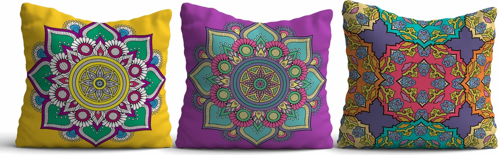 Set jastëkësh dekorativ (3 copë), shumëngjyrësh, Evila Originals, HMI-KIR-105