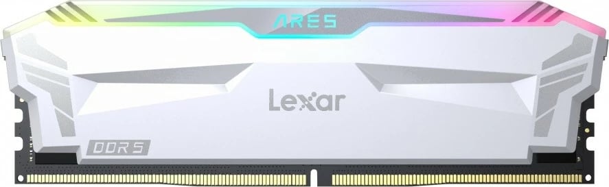 RAM Memorje Lexar ARES DDR5, 32GB (2x16GB), 6400MHz, RGB, Bardhë