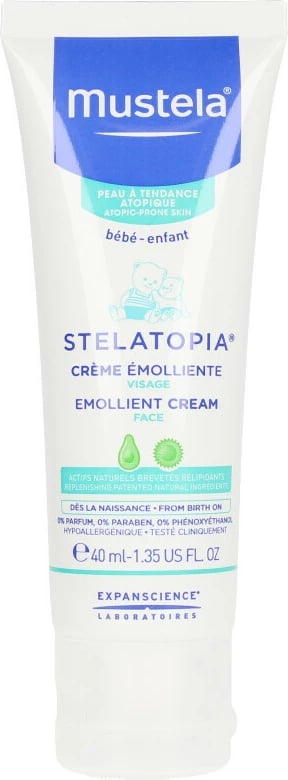 Krem emolient për fytyrë Mustela Stelatopia unisex 40ml