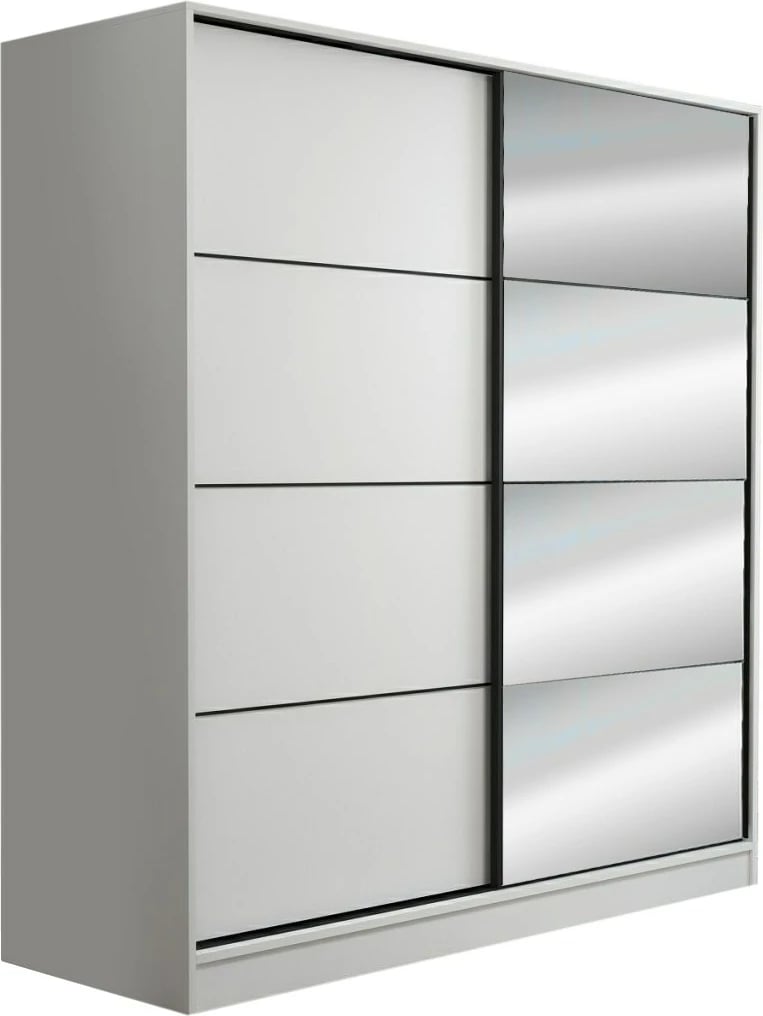 Dollap Hanah Home, Kale - 7149, i bardhë, me rafte, 220x210x52cm