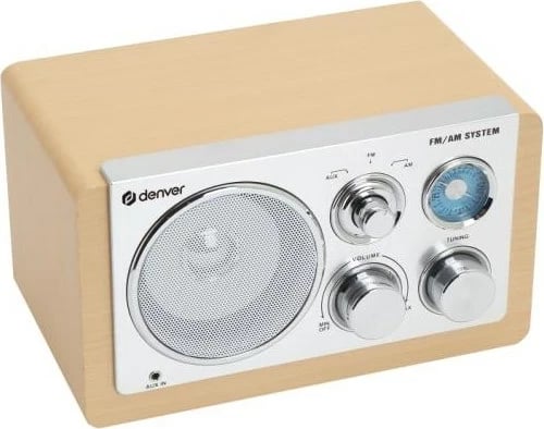 Radio personale Denver TR-63LW LIGHTWOOD, analog, bambu/argjend