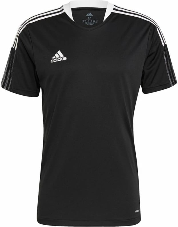 Fanellë stërvitjeje për meshkuj adidas, e zezë