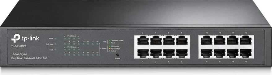 Switch TP-Link TL-SG1016PE, 16-Port, Gigabit, PoE+