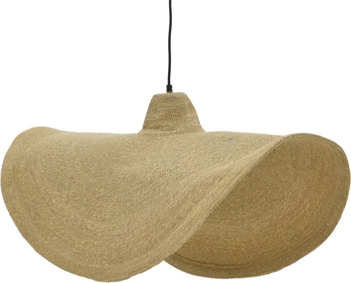 Dritë tavani Wholy Inart, bar deti natyral-hekur, D90x139cm