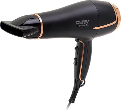 Tharëse flokësh Camry CR 2255 2200W e zezë me difuzer dhe koncentrator