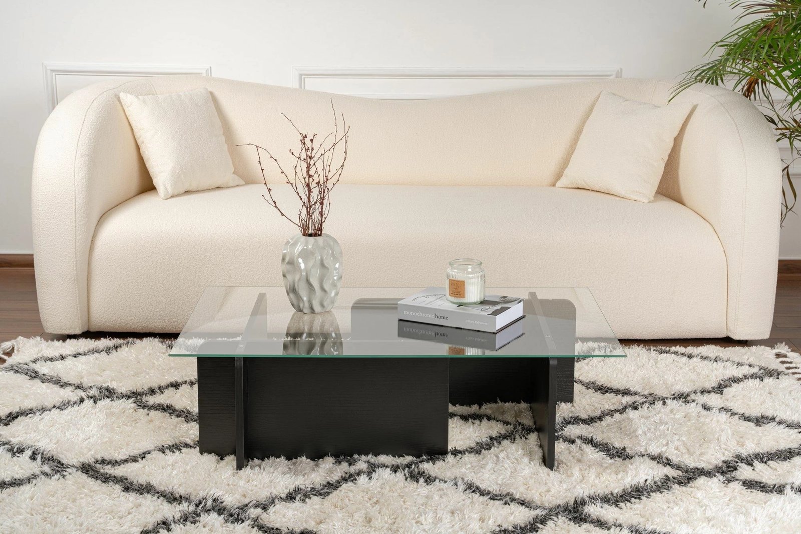 Tavolinë kafeje Nordure, Flavio, dru ngjyrë e zezë