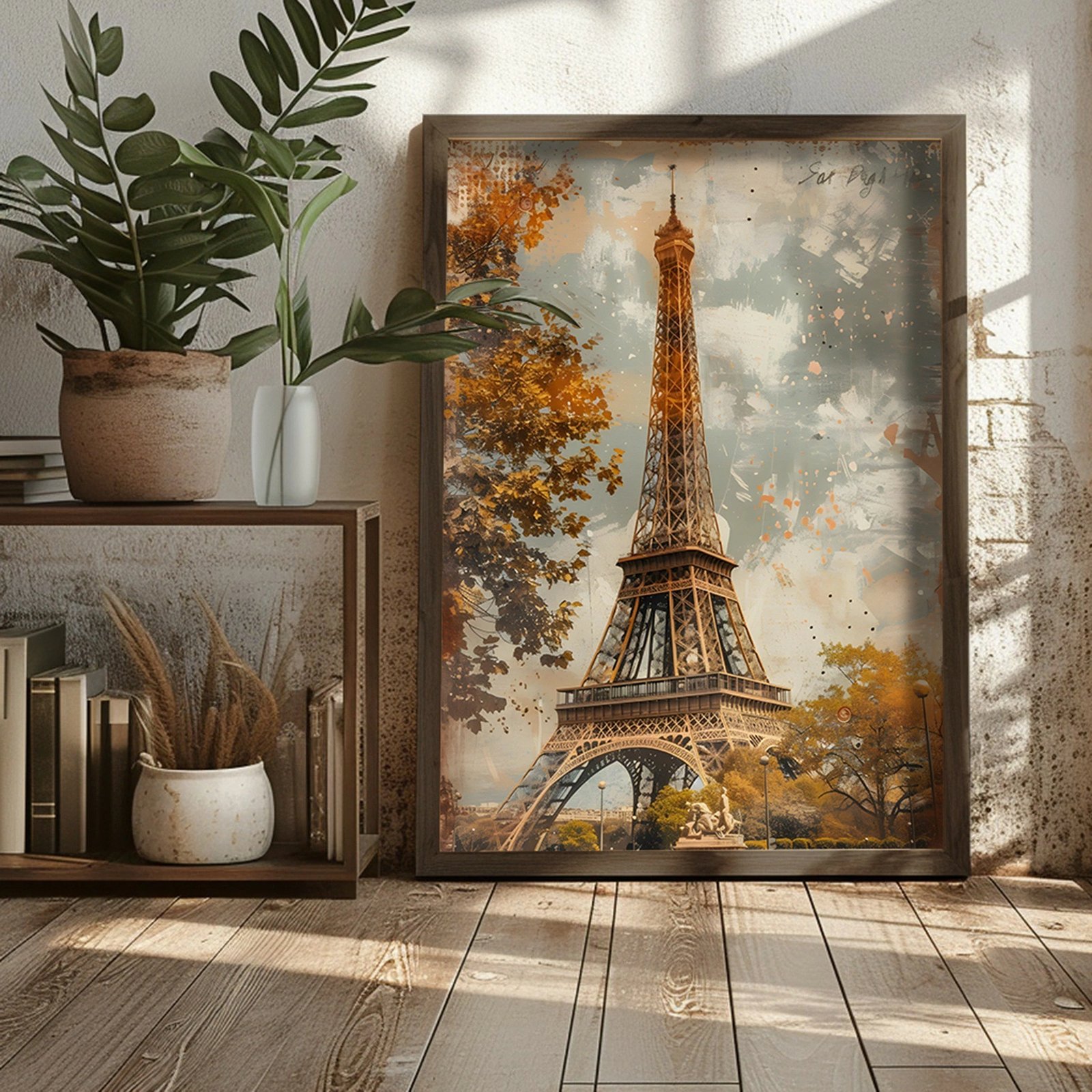 Pikturë dekorative me kornizë MDF, Wallity, AI124, shumëngjyrëshe, 50x70x3.5cm