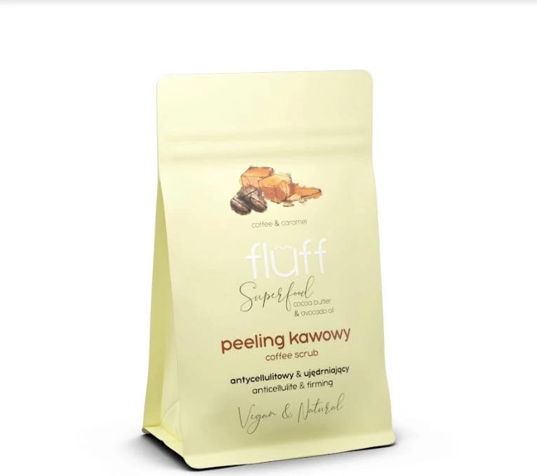 Peeling trupi për femra Fluff Coffee Scrub Caramel 100g