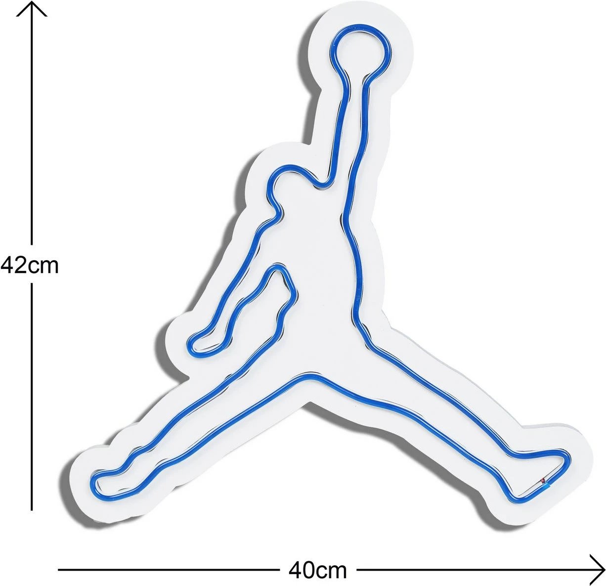 Dritë dekorative LED plastike, basketboll, ngjyrë kaltër