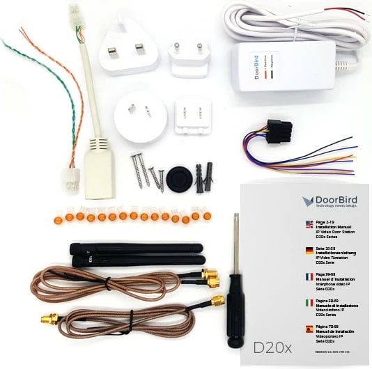 Set pjesësh rezervë DoorBird D20x, për DoorBird, multikolor