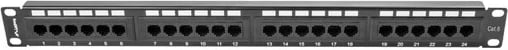 Patch panel Lanberg PPU6-1024-B, 24 porta RJ-45, CAT 6, 1U, i zi