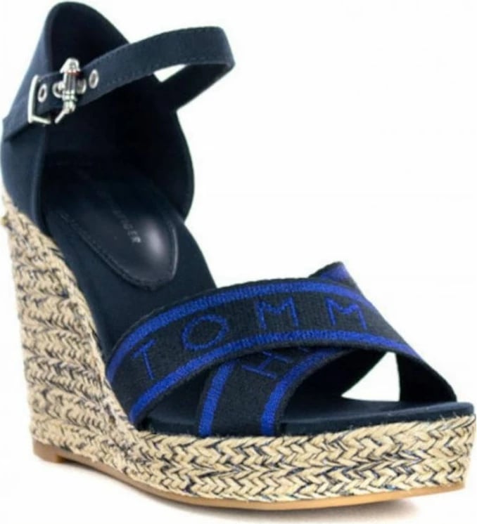 Sandale me platformë Tommy Hilfiger për femra, blu marine