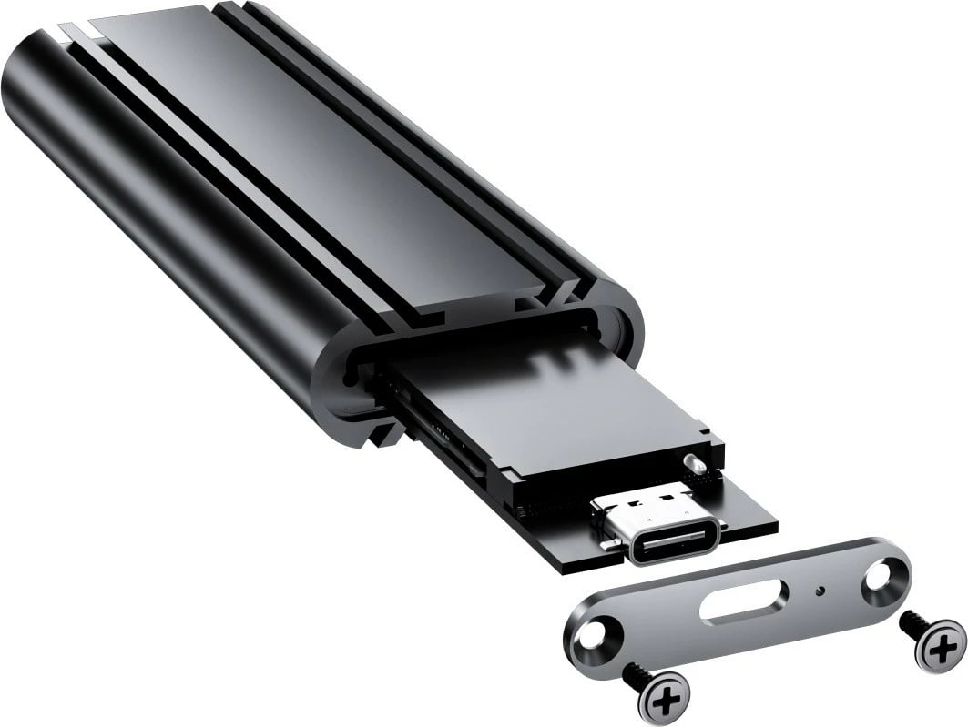 Kasë iBOX HD-07 për SSD M.2 NVMe, USB 3.2, Alumini, E zezë Kasë iBOX HD-07 për SSD M.2 NVMe, USB 3.2, Alumini, E zezë