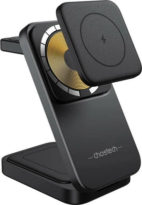 Karikues wireless magnetik 3-në-1 Choetech T611-F për iPhone 12/13/14/15, i bardhë
