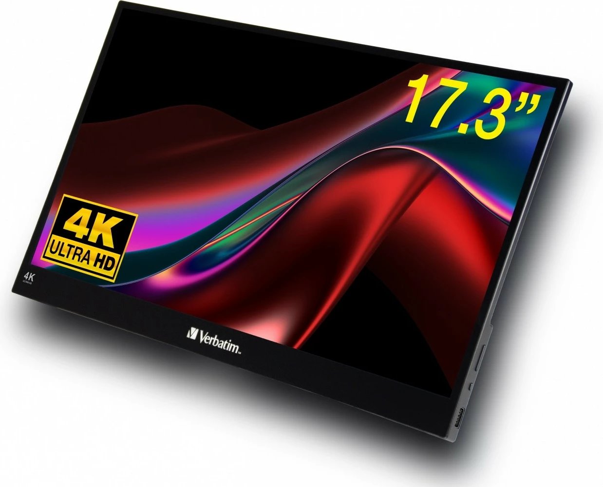 Monitor me prekje portativ Verbatim PMT-17-4K 17.3" 4K IPS 60Hz USB-C/HDMI i zi