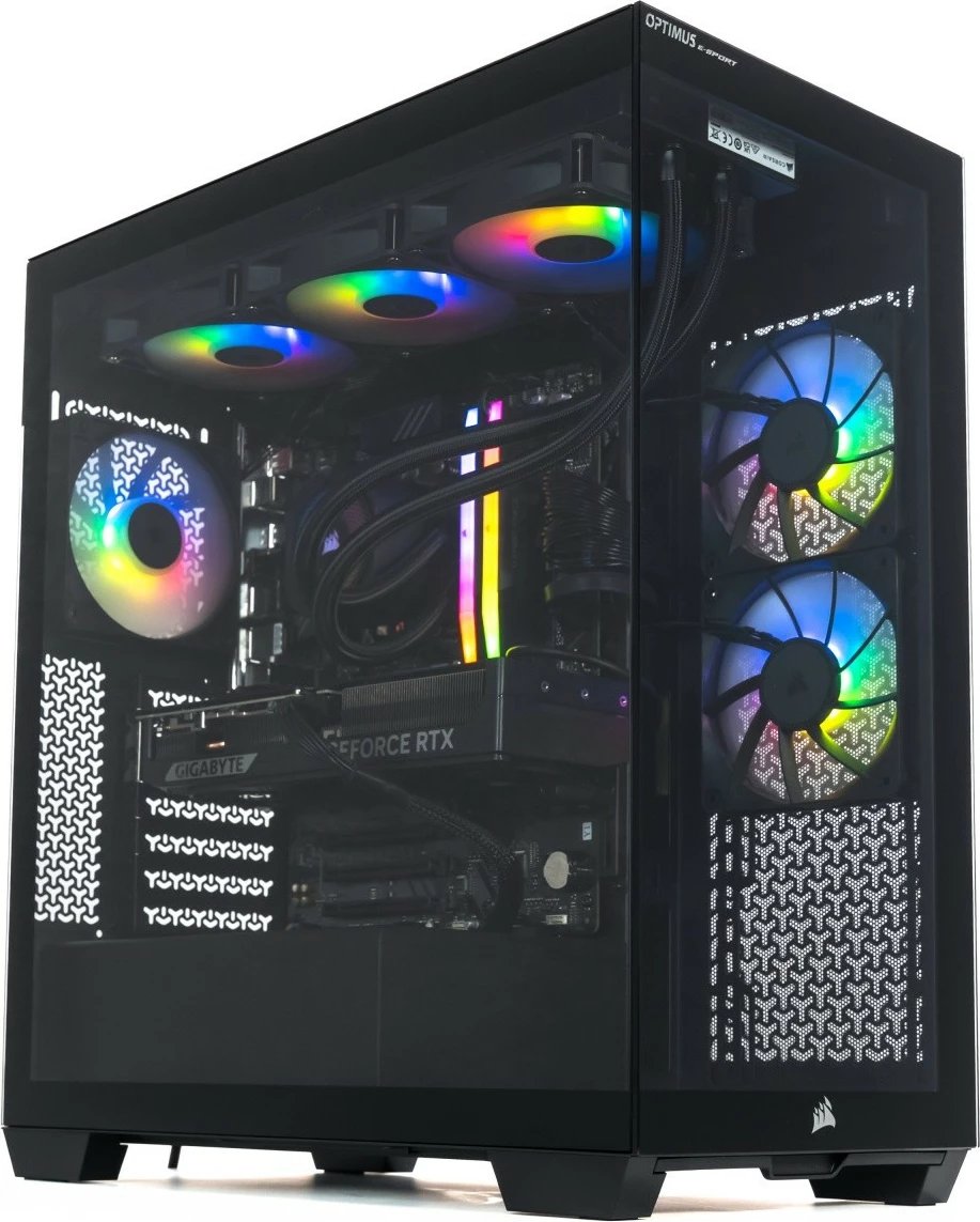 Kompjuter gaming, OPTIMUS, E-Sport GB550T-CR11, Ryzen 7 5800X, 16GB RAM, 1TB SSD, GeForce RTX 5070 12GB, Windows 11 Home, i zi