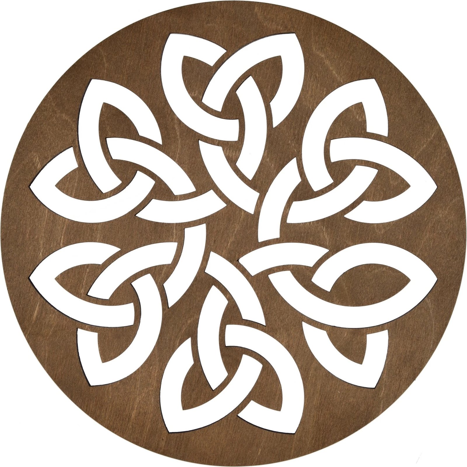 Set nënshtruesish tavoline prej druri, 6 copë, ngjyrë arre, Hermia, Lugh