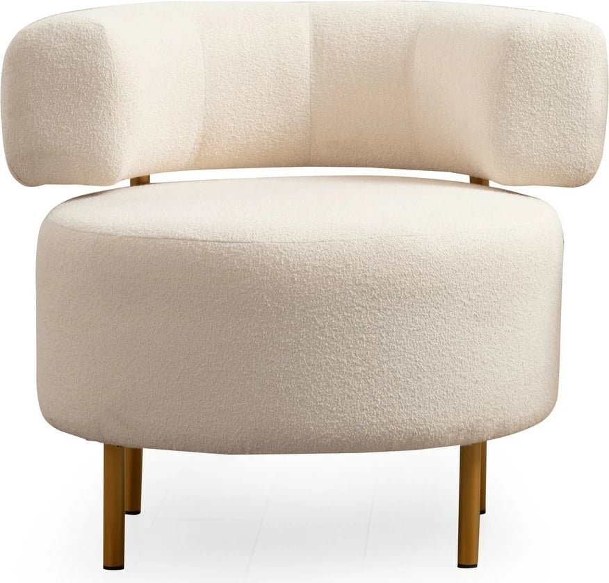 Karrige Wing Atelier del Sofa, River Round, e bardhë