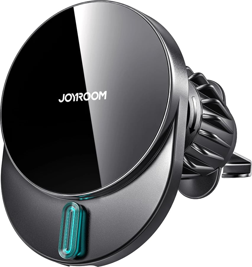 Mbajtës magnetik me karikues wireless Joyroom JR-ZS409 për veturë, 15W, i zi