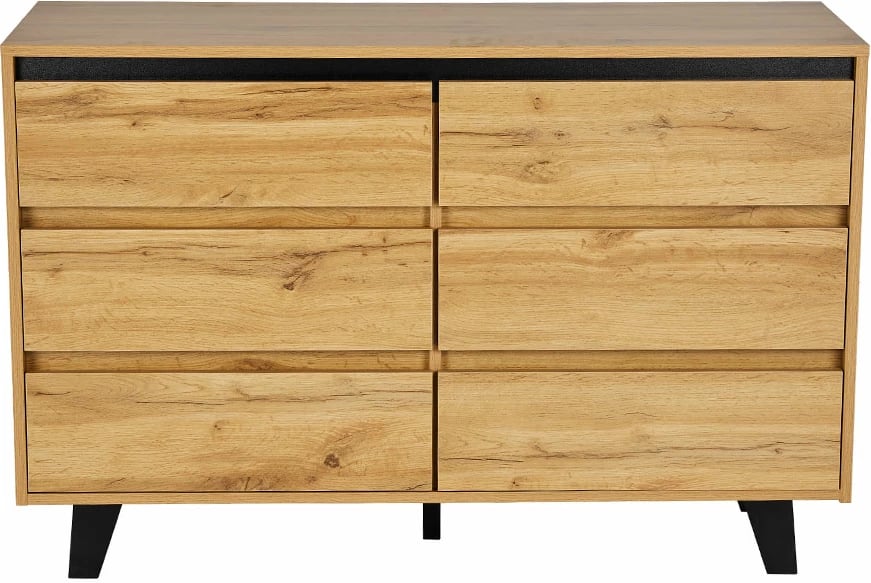 Komodë Arabica, sonoma e zezë, 110x40x73