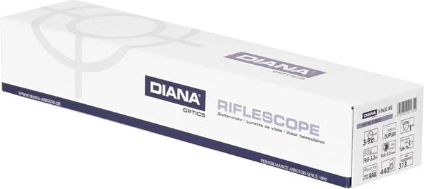 Teleskop Diana 3-9x32 AO Duplex, ngjyrë e zezë