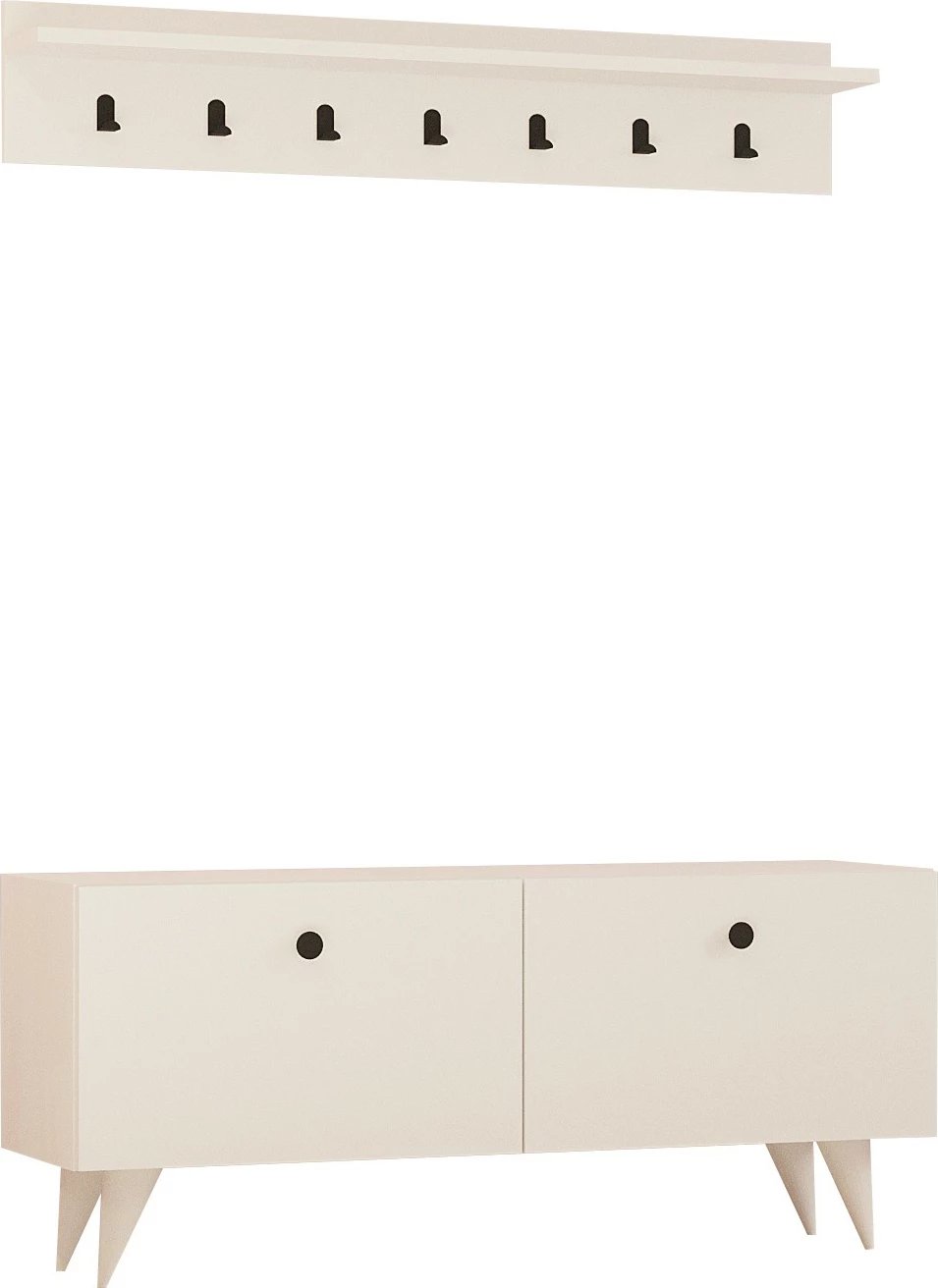 Stendë për korridor Hanah Home, Rupa, e bardhë