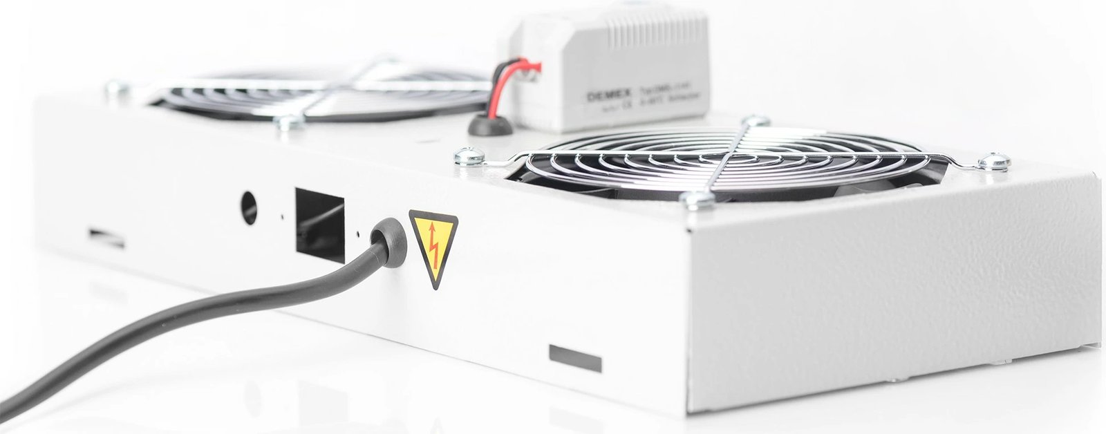 Ventilim tavan për kasë Digitus, 19 inç, 2 ventilatorë, gri