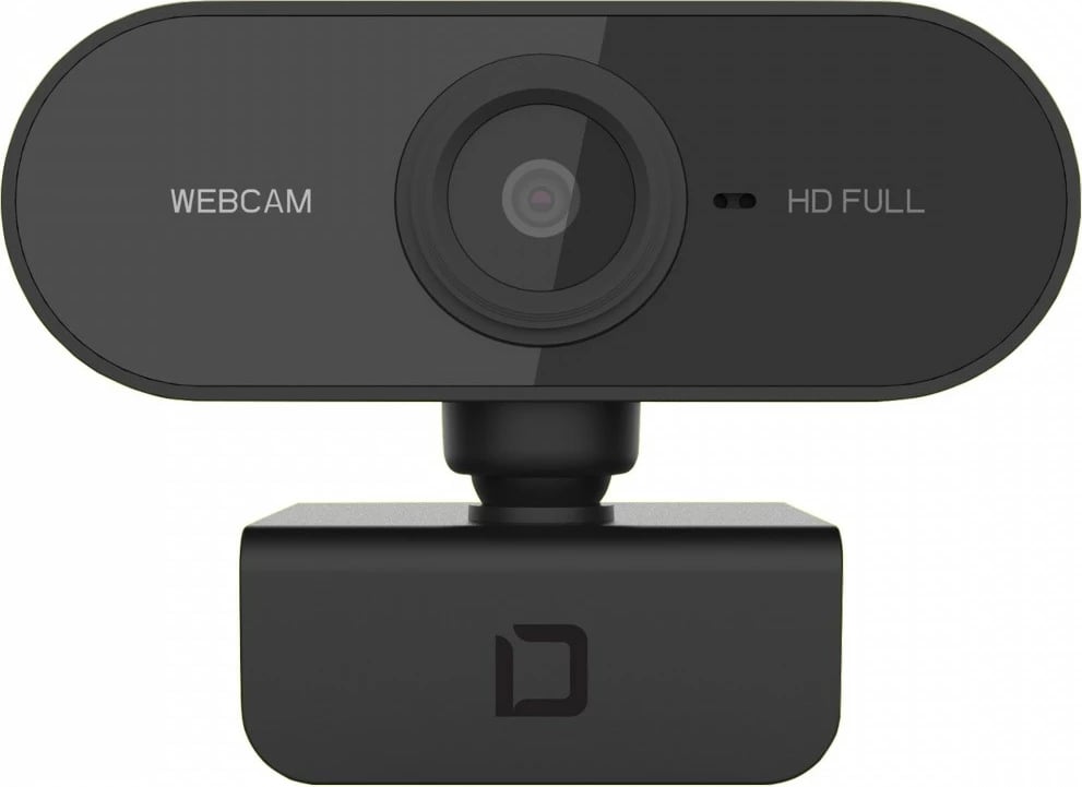 Webcam DICOTA D31841 Full HD 1080p, mikrofon i integruar, USB 2.0, kënd i gjerë 110°, e zezë