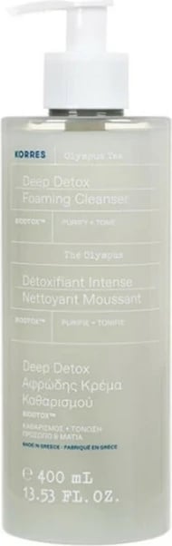 Pastrues fytyre për femra Korres Olympus Tea Deep Detox Foaming Cleanser 400ml