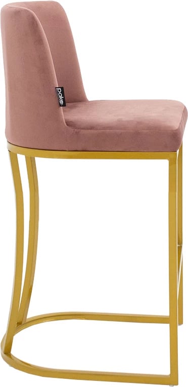 Karrige për bar mesatare Impartial I këmbë metali ngjyrë ari-kadife mollë e kalbur