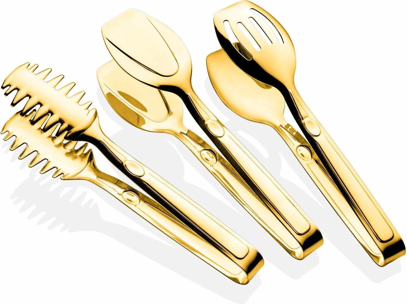 Set me 3 pinceta kuzhine, ngjyrë ari, Hermia Concept, Piacasa Titanium