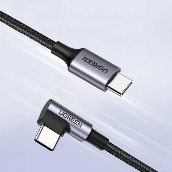 Kabllo USB-C UGREEN 50122B, 0.5m, 60W, Gri