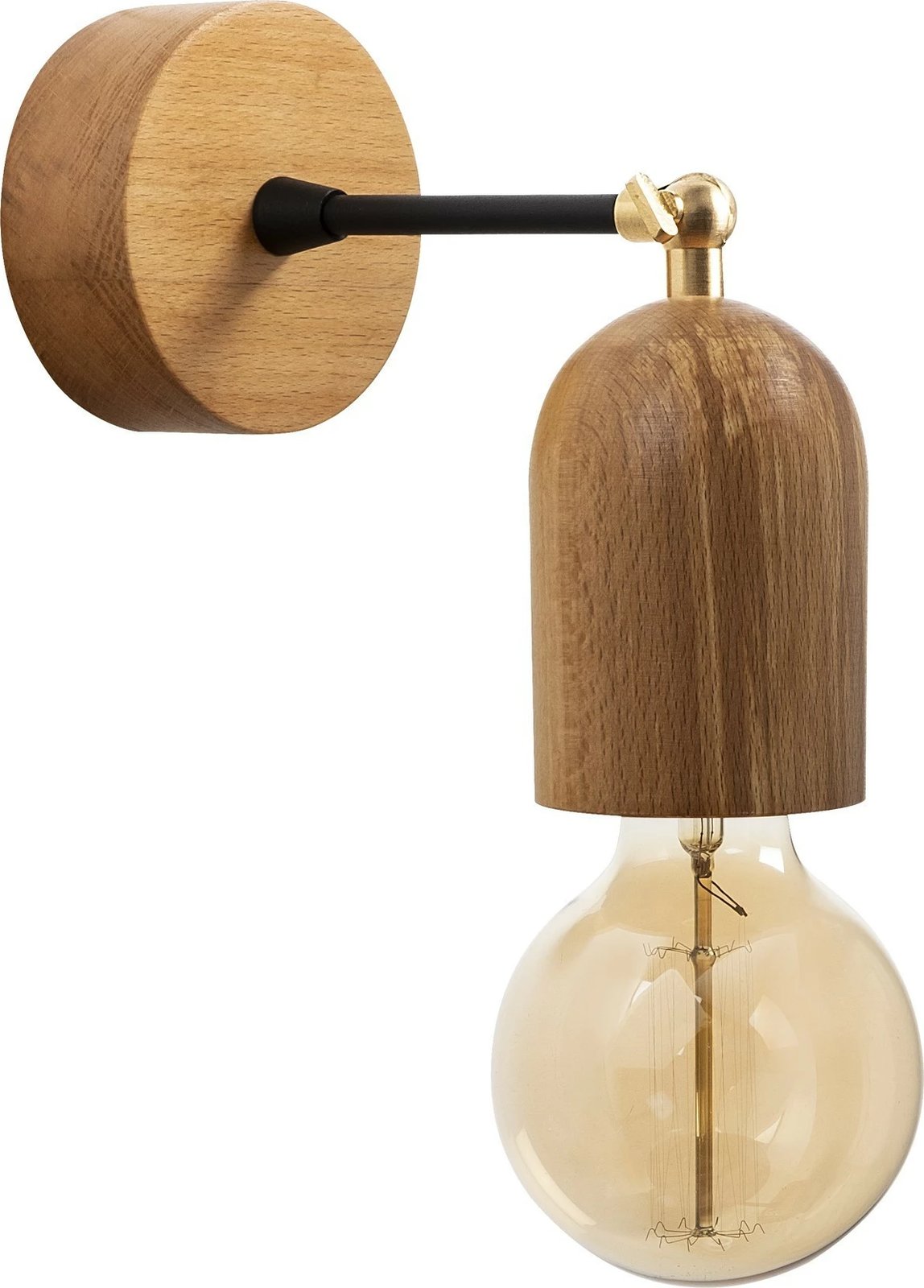 Llambë muri prej druri, Opviq Datca, N-934, ngjyrë natyrale Llambë muri prej druri, Opviq Datca, N-934, ngjyrë natyrale