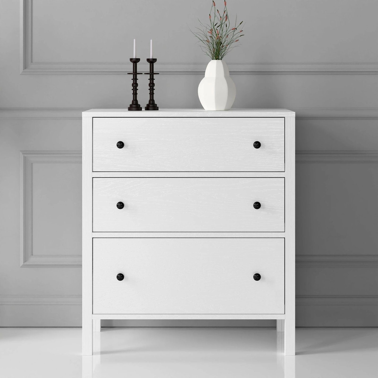 Komodë Hanah Home, FRN-10022, druri dhe e bardhë