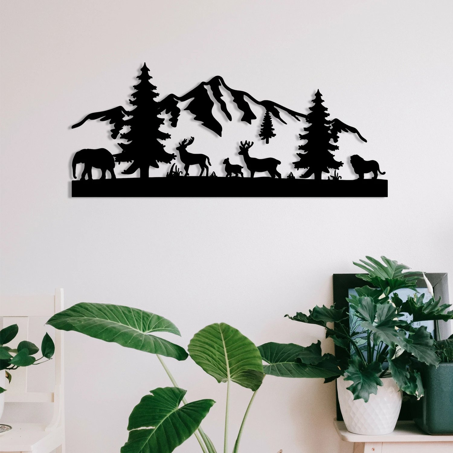 Aksesor dekorativ metalik për mur, Wallity, mal