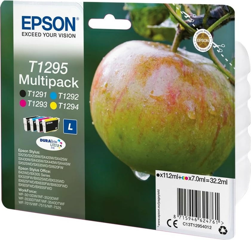 Multipack bojë Epson T1295, DURABrite Ultra, 4 ngjyra