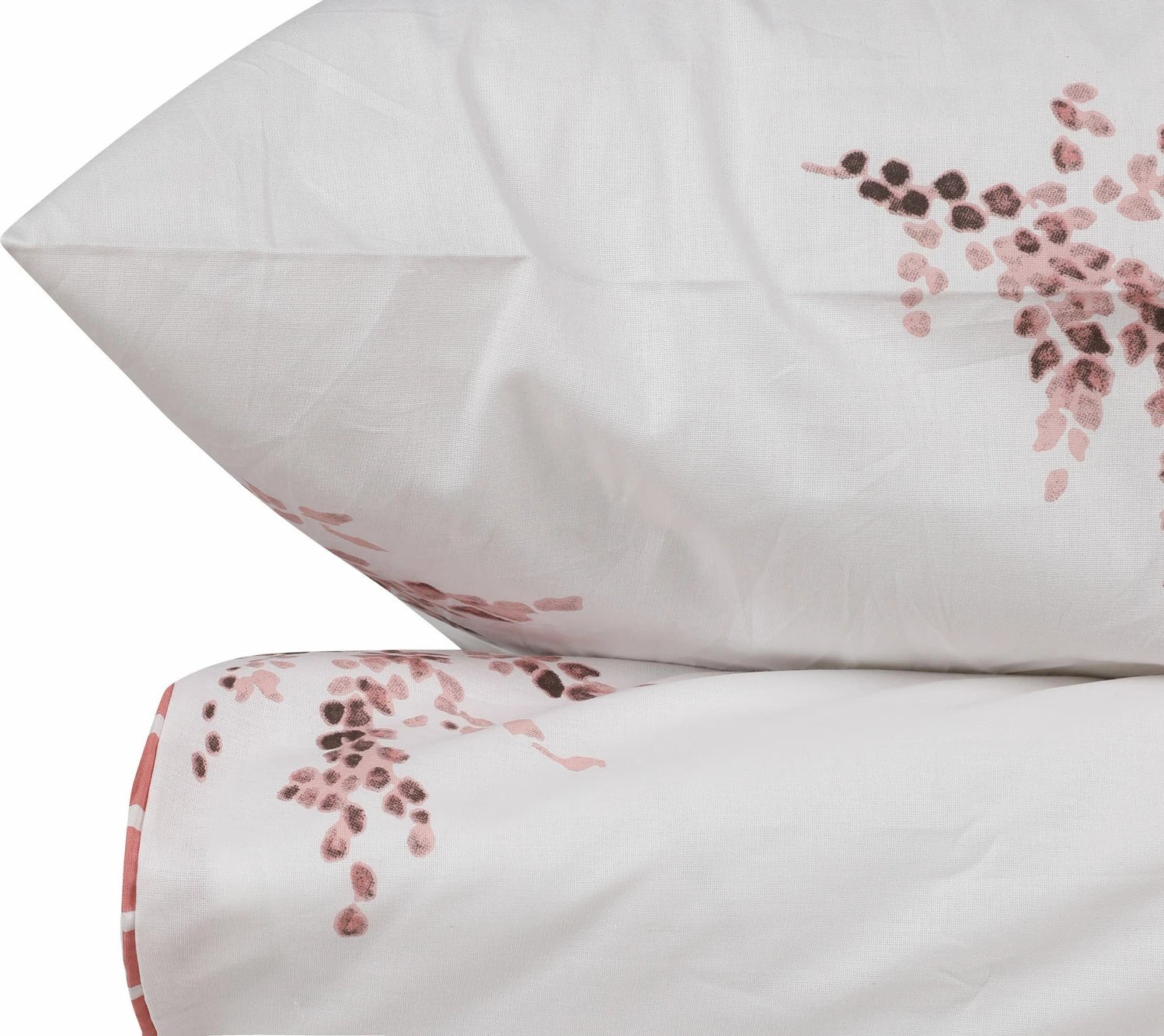 Set mbulesë për jorgan king size, ngjyrë e bardhë me rozë, L'essentiel, Meltem