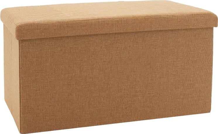 Stool-trunk Greatness, pëlhurë bezhë, 76x38x38cm