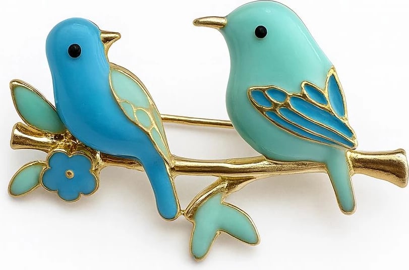 Brosh i argjendtë Jumeon, ELKBRT1022, 4x2.5cm