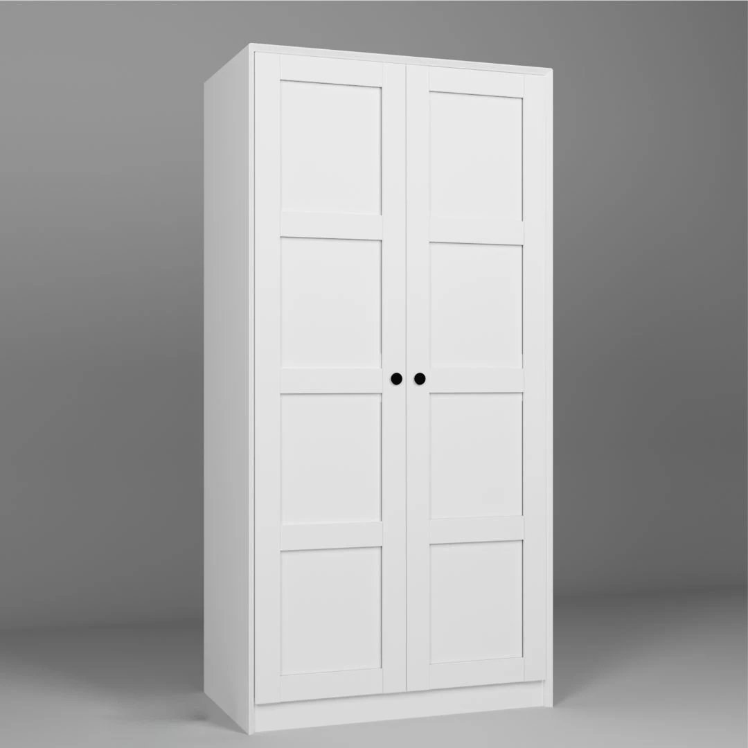 Dollap rrobash Skye Decor, i bardhë, Lucas 1600-85