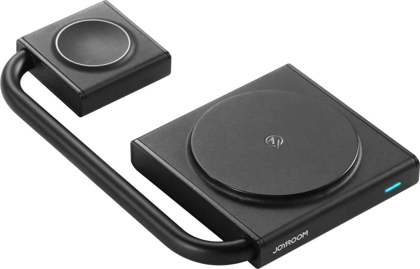 Karikues induktiv 2-në-1 Joyroom JR-WQN05, MagSafe/Qi, i palosshëm, i zi