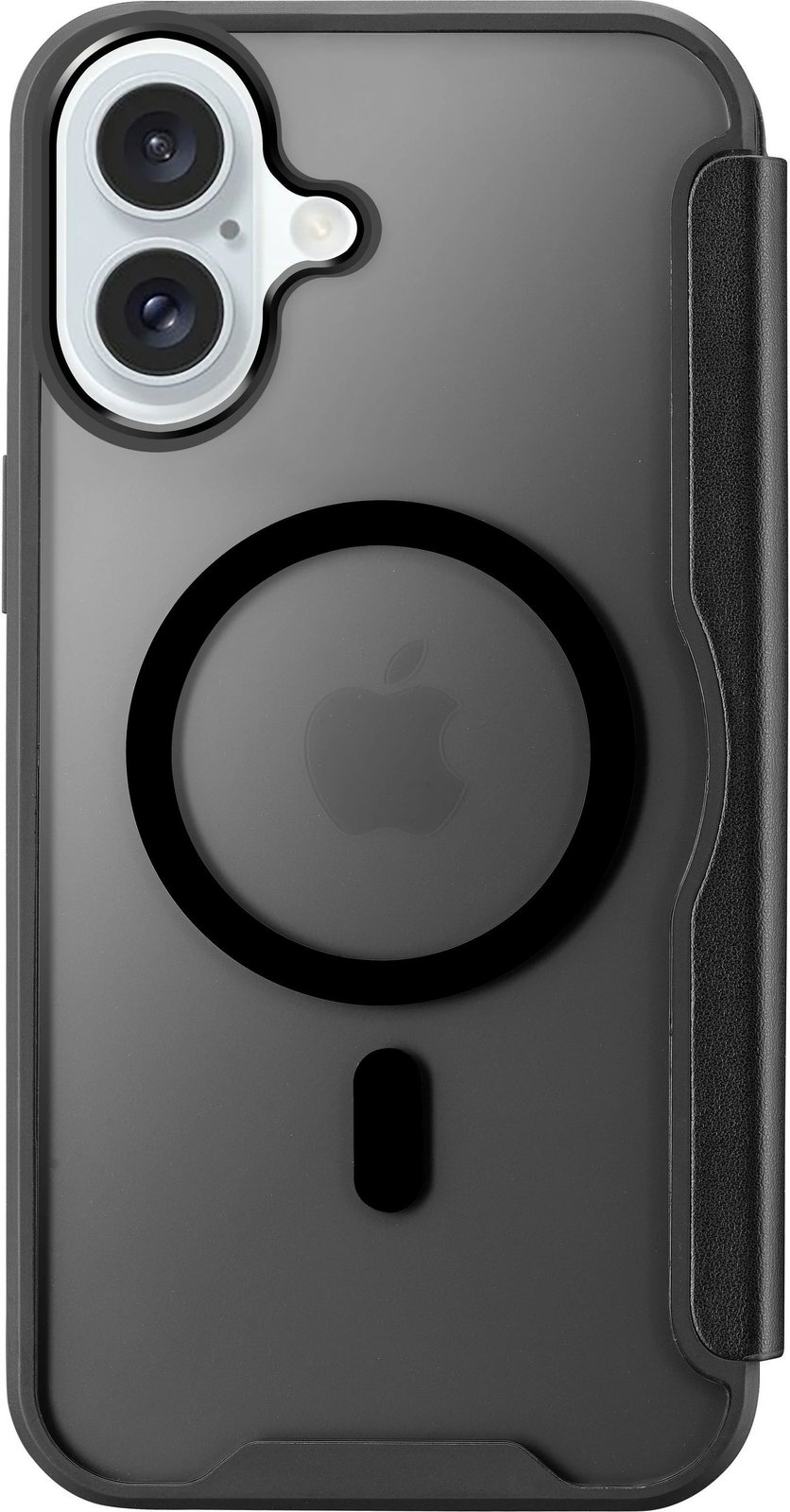 Mbështjellës Cellularline Book Case Daily MAG për iPhone 16, e zezë