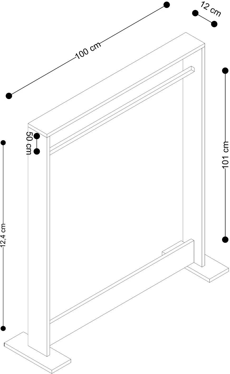 Stendë për korridor, ngjyrë Sapphire Oak, Hanah Home Salvitor