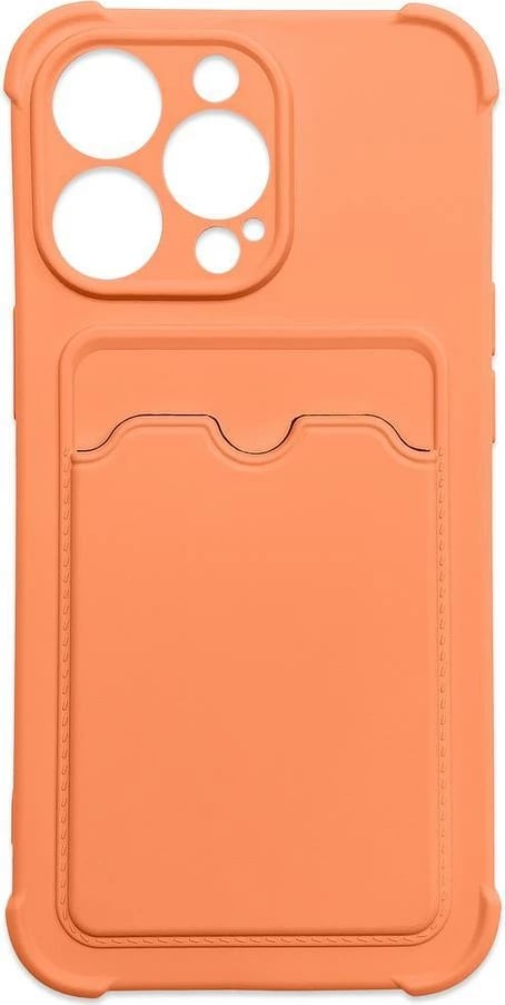 Mbështjellës Hurtel Card Armor për Samsung Galaxy A32 4G, silikon, xhep për kartela, portokalli