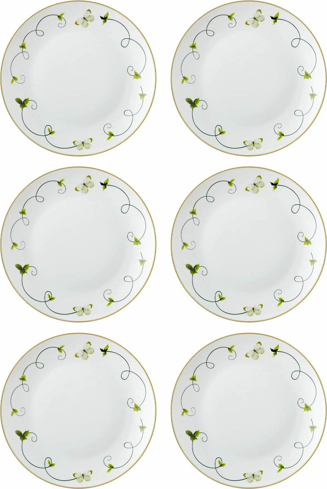 Set pjatash ëmbëlsirash (6 copë), Hermia, DNR0067