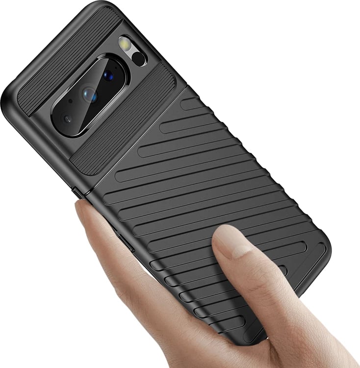 Mbështjellës Hurtel Thunder Case për Google Pixel 8, i zi